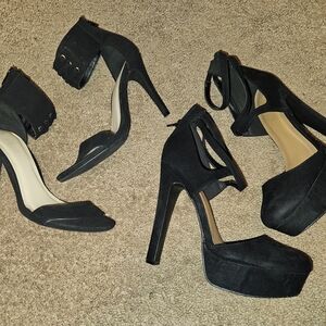 Charlotte Russe Black Platform Heels